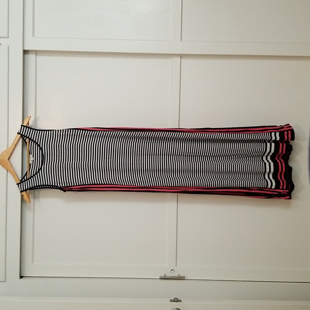 Striped Sleeveless Maxi Dress